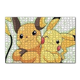 Cakapuzzle Pokemon Pikachu Ve Raichu Görseli 120 Parça Ahşap Puzzle
