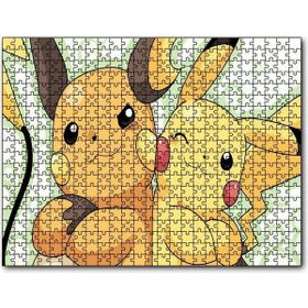 Cakapuzzle Pokemon Pikachu ve Raichu Görseli Mdf 1000 Parça Puzzle