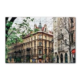 Cakapuzzle Polonya Krakov Şehir Manzarası 120 Parça Ahşap Puzzle