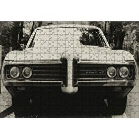 Cakapuzzle Pontiac Otomobil Siyah Beyaz Fotoğraf 120 Parça Ahşap Puzzle