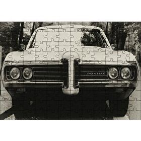 Cakapuzzle Pontiac Otomobil Siyah Beyaz Fotoğraf Mdf 120 Parça Puzzle