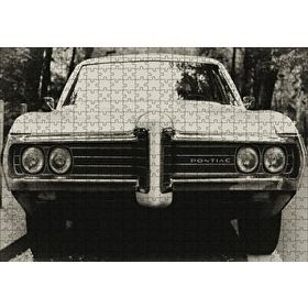 Cakapuzzle Pontiac Otomobil Siyah Beyaz Fotoğraf Mdf 500 Parça Puzzle