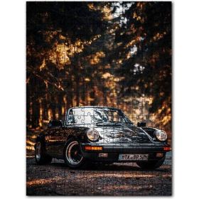 Cakapuzzle Porsche 911 Cabrio ve Orman Yolu Mdf 120 Parça Puzzle