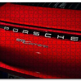 Cakapuzzle Porsche 911 Carrera Arka Yakın Plan Mdf 120 Parça Puzzle