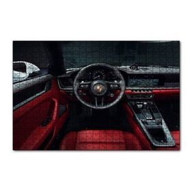 Cakapuzzle Porsche 911 Carrera Cabrio İç Görünüş 120 Parça Ahşap Puzzle