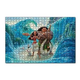 Cakapuzzle Prenses Moana Vaiana ve Dalgalar 120 Parça Ahşap Puzzle