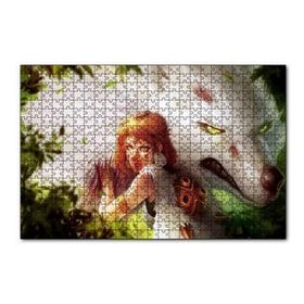 Cakapuzzle Prenses mononoke 2019 Anime Karakter 120 Parça Ahşap Puzzle