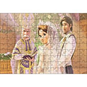 Cakapuzzle Prenses Rapunzel Evlenme Töreni Görseli 120 Parça Ahşap Puzzle