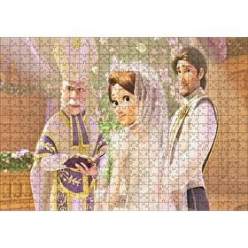 Cakapuzzle Prenses Rapunzel Evlenme Töreni Görseli 120 Parça Ahşap Puzzle