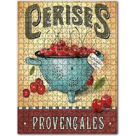 Cakapuzzle Provence Kirazı Afişi Görseli Ahşap 255 Parça Puzzle