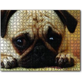 Cakapuzzle Pug Cinsi Köpek Ahşap 1000 Parça Puzzle