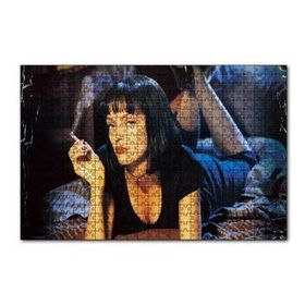 Cakapuzzle Pulp Fiction Ucuz Roman 1994 Görseli 120 Parça Ahşap Puzzle