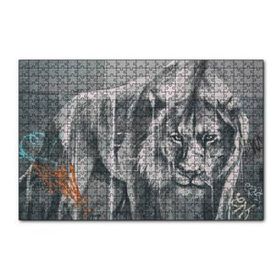 Cakapuzzle Pusudaki Aslan Duvar Boyama 120 Parça Ahşap Puzzle