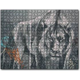 Cakapuzzle Pusudaki Aslan Duvar Boyama 255 Parça Puzzle