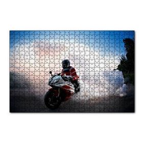 Cakapuzzle Racing Motorsiklet Patinaj 120 Parça Ahşap Puzzle
