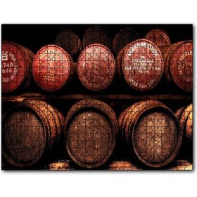 Cakapuzzle Raflarda Tahıl Suyu Fıçıları Mdf 120 Parça Puzzle