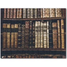 Cakapuzzle Rafta Dizilmiş Eski Kitaplar Mdf 1000 Parça Puzzle