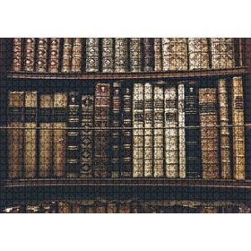 Cakapuzzle Rafta Dizilmiş Eski Kitaplar Mdf 1000 Parça Puzzle