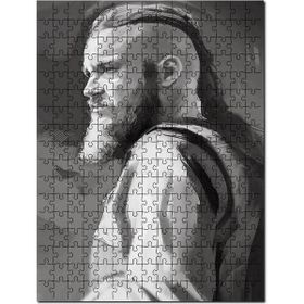Cakapuzzle Ragnar Lothbrok Siyah Beyaz Görsel Mdf 1000 Parça Puzzle