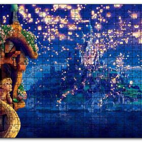 Cakapuzzle Rapunzel Masalı ve Şato Mdf 1000 Parça Puzzle