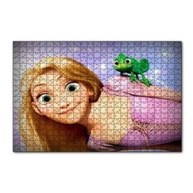 Cakapuzzle Rapunzel Ve Yeşil Bukaleman 120 Parça Ahşap Puzzle