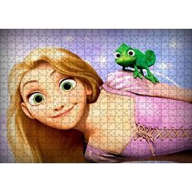 Cakapuzzle Rapunzel Ve Yeşil Bukaleman 120 Parça Ahşap Puzzle