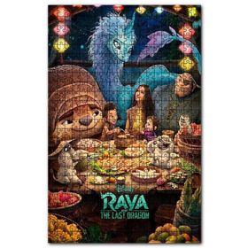 Cakapuzzle Raya ve Son Ejderha Tanrısı Film Görseli Ahşap 255 Parça Puzzle