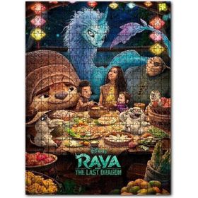 Cakapuzzle Raya ve Son Ejderha Tanrısı Film Görseli Ahşap 255 Parça Puzzle