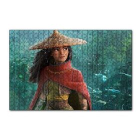 Cakapuzzle Raya ve Son Ejderha Yağmurda Görseli 120 Parça Ahşap Puzzle