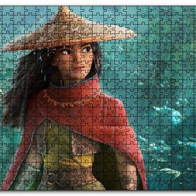 Cakapuzzle Raya ve Son Ejderha Yağmurda Görseli Mdf 500 Parça Puzzle