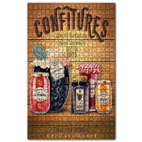 Cakapuzzle Reçel Çeşitleri Afişi Görseli Ahşap 255 Parça Puzzle