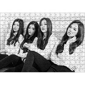 Cakapuzzle Red Velvet Siyah Beyaz 120 Parça Ahşap Puzzle