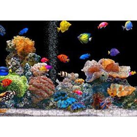 Cakapuzzle Rengarenk Deniz Akvaryumu Mdf 255 Parça Puzzle