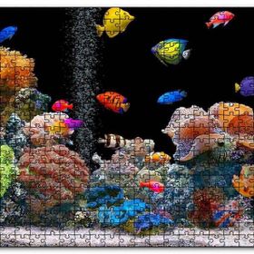 Cakapuzzle Rengarenk Deniz Akvaryumu Mdf 500 Parça Puzzle