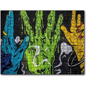 Cakapuzzle Rengarenk Eller Duvar Boyama 120 Parça Puzzle
