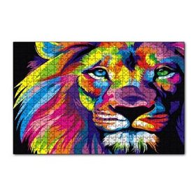 Cakapuzzle Rengarenk Erkek Aslan Artwork 120 Parça Puzzle