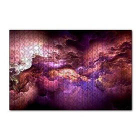 Cakapuzzle Rengarenk Fantastik Bulutlar İllüstrasyon 120 Parça Ahşap Puzzle