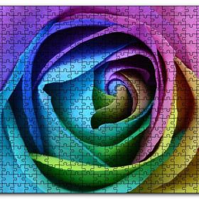 Cakapuzzle Rengarenk Gül Yakın Çekim Mdf 500 Parça Puzzle