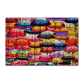 Cakapuzzle Rengarenk Şemsiyeler 120 Parça Ahşap Puzzle