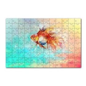 Cakapuzzle Rengarenk Sularda Yüzen Japon Balığı 120 Parça Ahşap Puzzle