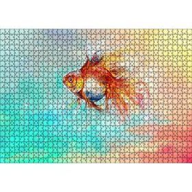 Cakapuzzle Rengarenk Sularda Yüzen Japon Balığı 120 Parça Ahşap Puzzle