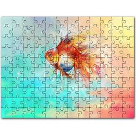 Cakapuzzle Rengarenk Sularda Yüzen Japon Balığı Mdf 255 Parça Puzzle