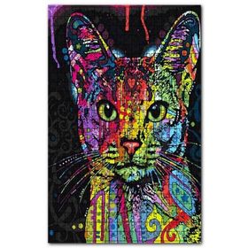 Cakapuzzle Renklerin Dansı Kedi Yüzü Ahşap 255 Parça Puzzle