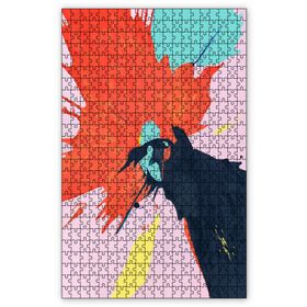 Cakapuzzle Renklerin Patlaması Turuncu ve Siyah Ahşap 255 Parça Puzzle