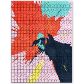 Cakapuzzle Renklerin Patlaması Turuncu ve Siyah Ahşap 255 Parça Puzzle