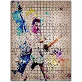 Cakapuzzle Renkli Ahşap Zeminde Gitarist Solist Görseli Ahşap 255 Parça Puzzle