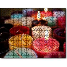 Cakapuzzle Renkli Cam Mumlar 1000 Parça Puzzle