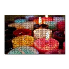 Cakapuzzle Renkli Cam Mumlar 120 Parça Ahşap Puzzle