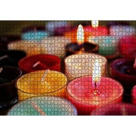 Cakapuzzle Renkli Cam Mumlar 120 Parça Ahşap Puzzle
