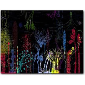 Cakapuzzle Renkli Çiçekler ve Geometrik Şekiller Dijital Çizim 120 Parça Puzzle